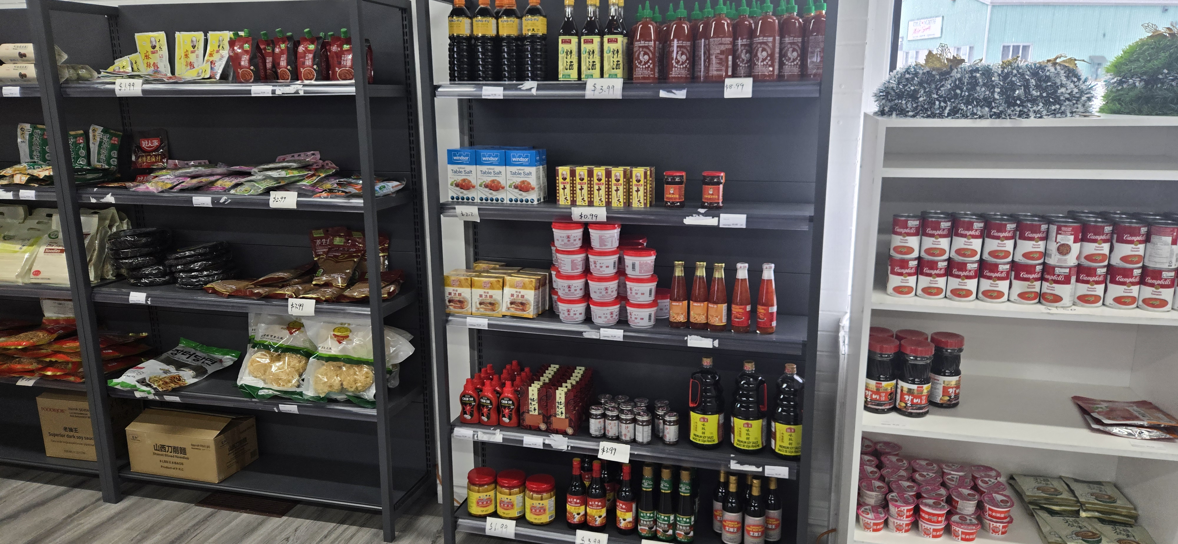 Sauces and grocery items